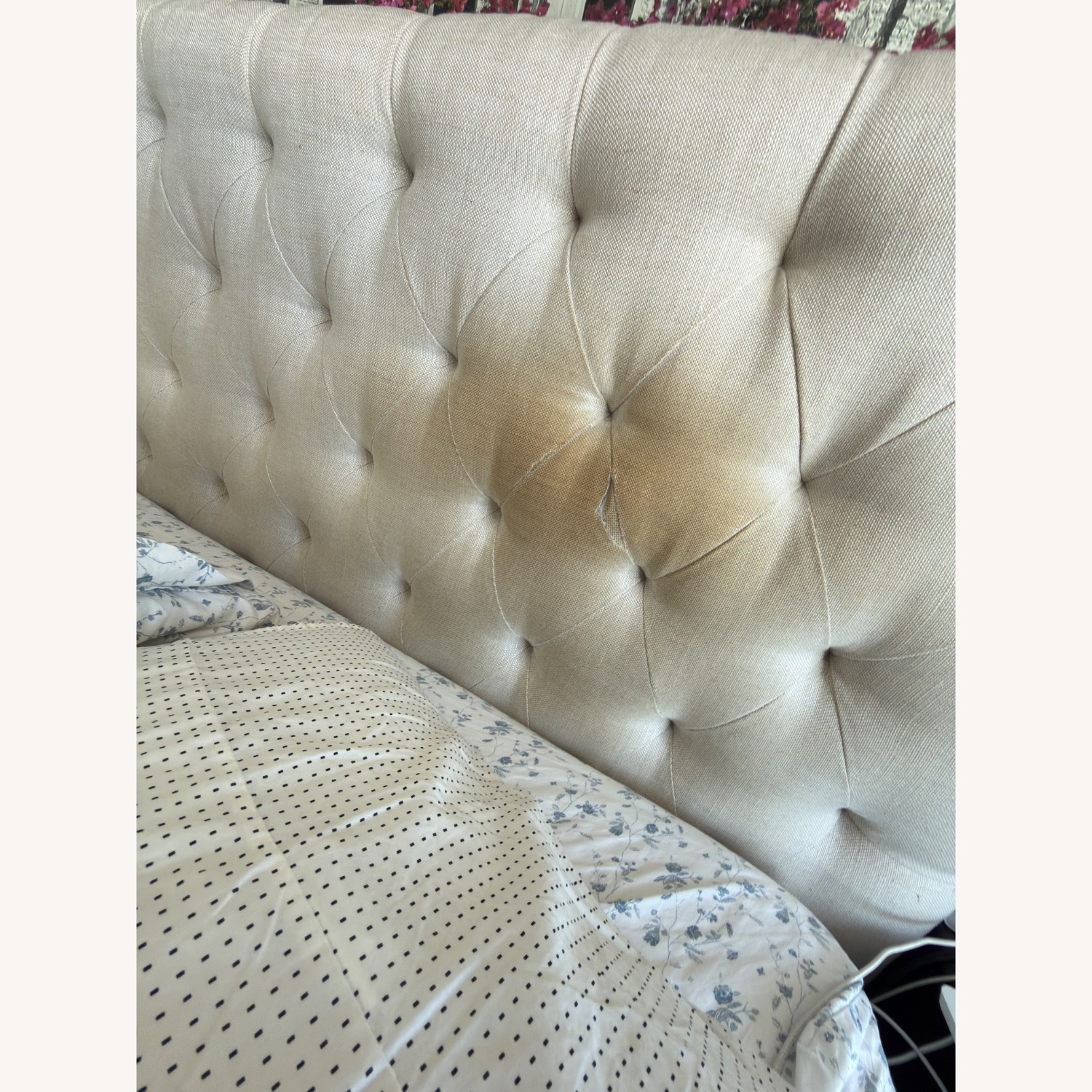 Restoration Hardware Chesterfield Natural King Bed - image-4