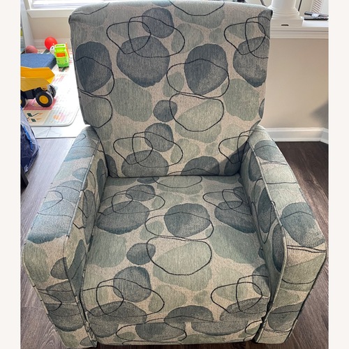 Used Rooms To Go Alanis Bay Blue Recliner for sale on AptDeco