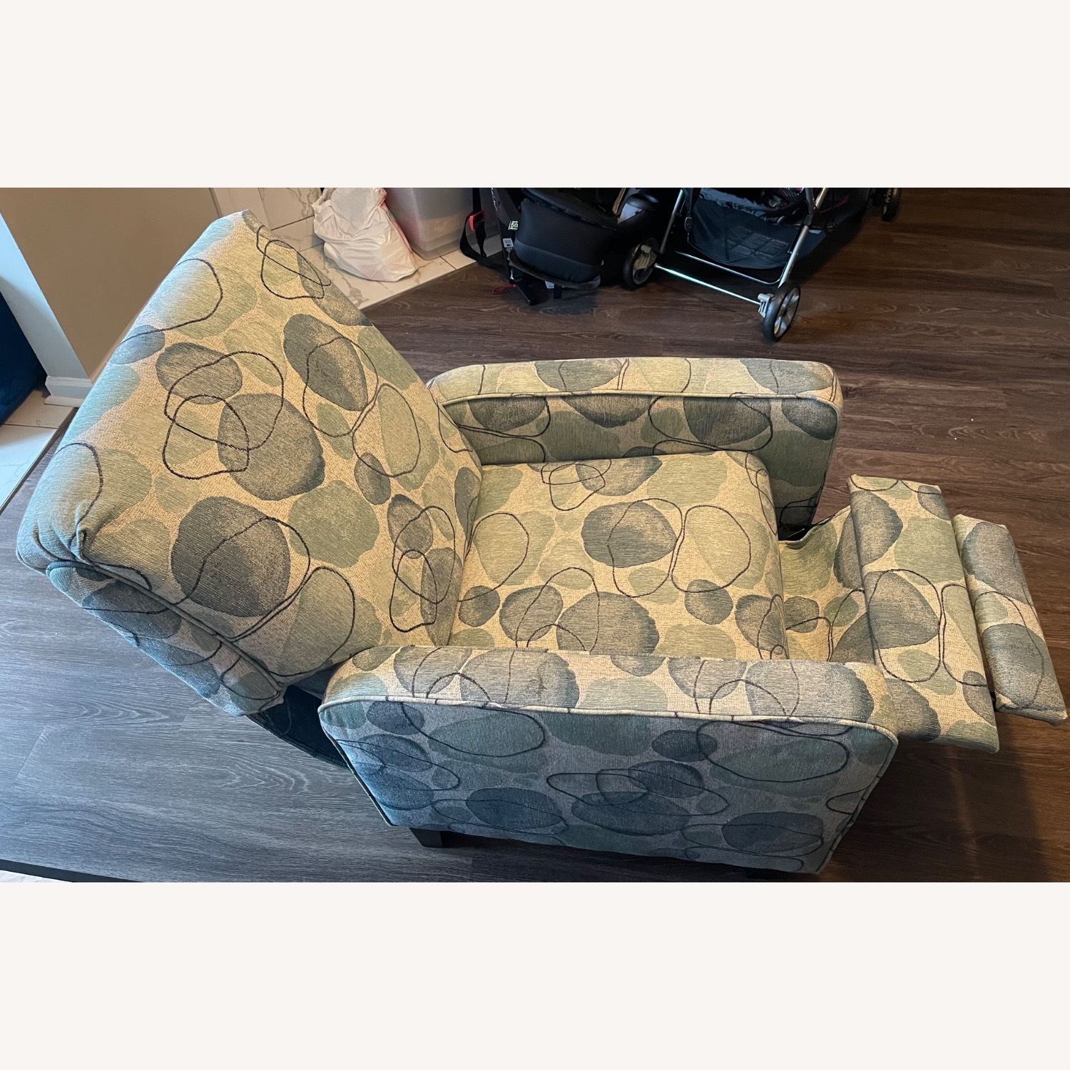 Rooms To Go Alanis Bay Blue Recliner - image-3