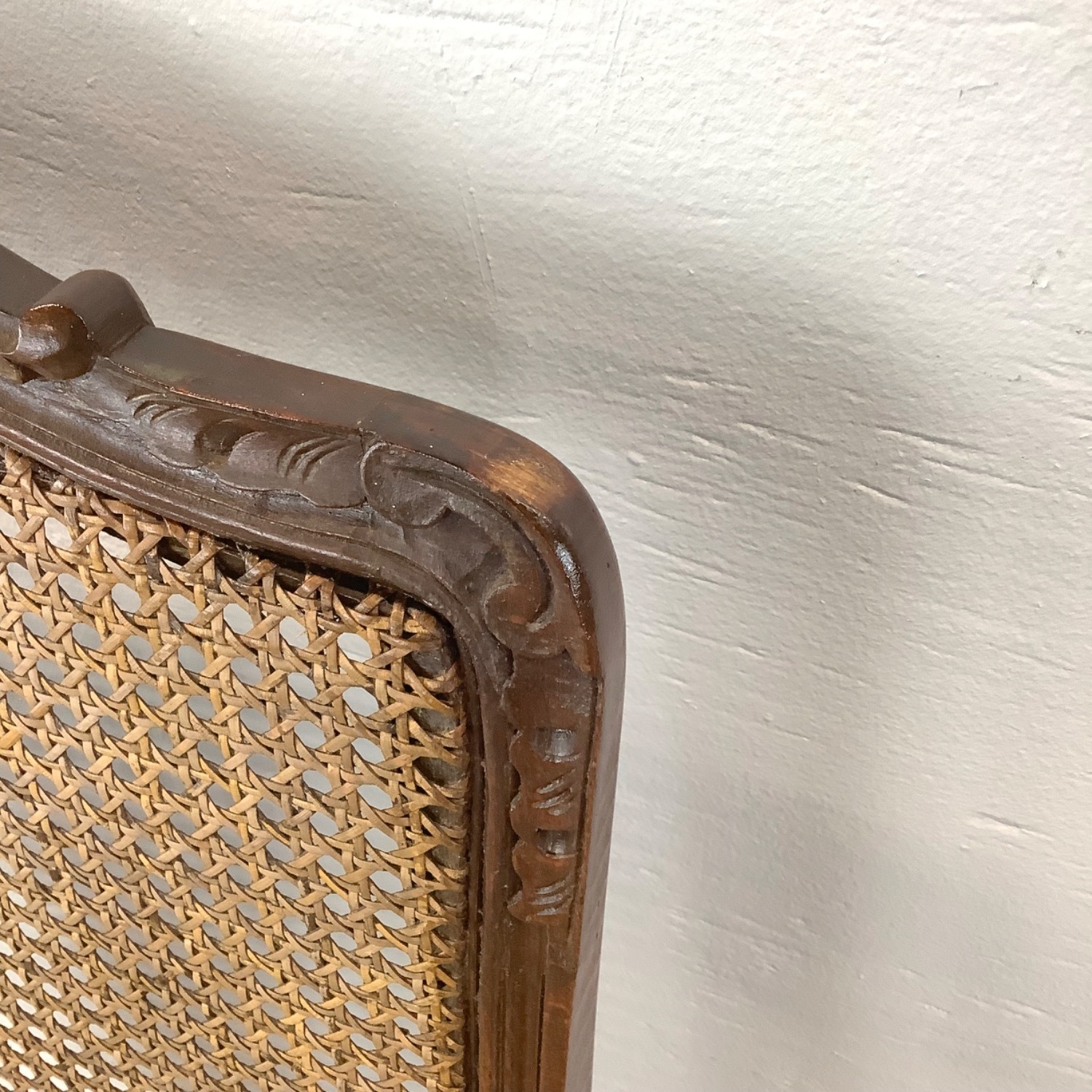 Antique Cane Seat Dining Chairs Set of 4 - image-11
