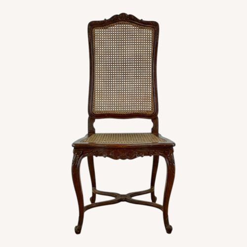 Used Antique Cane Seat Dining Chairs Set of 4 for sale on AptDeco