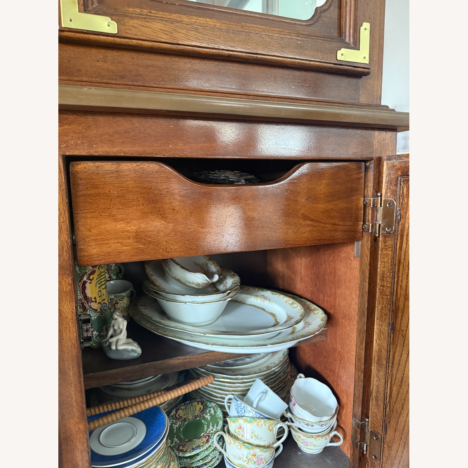 Dark Brown Wood Sideboard - image-2