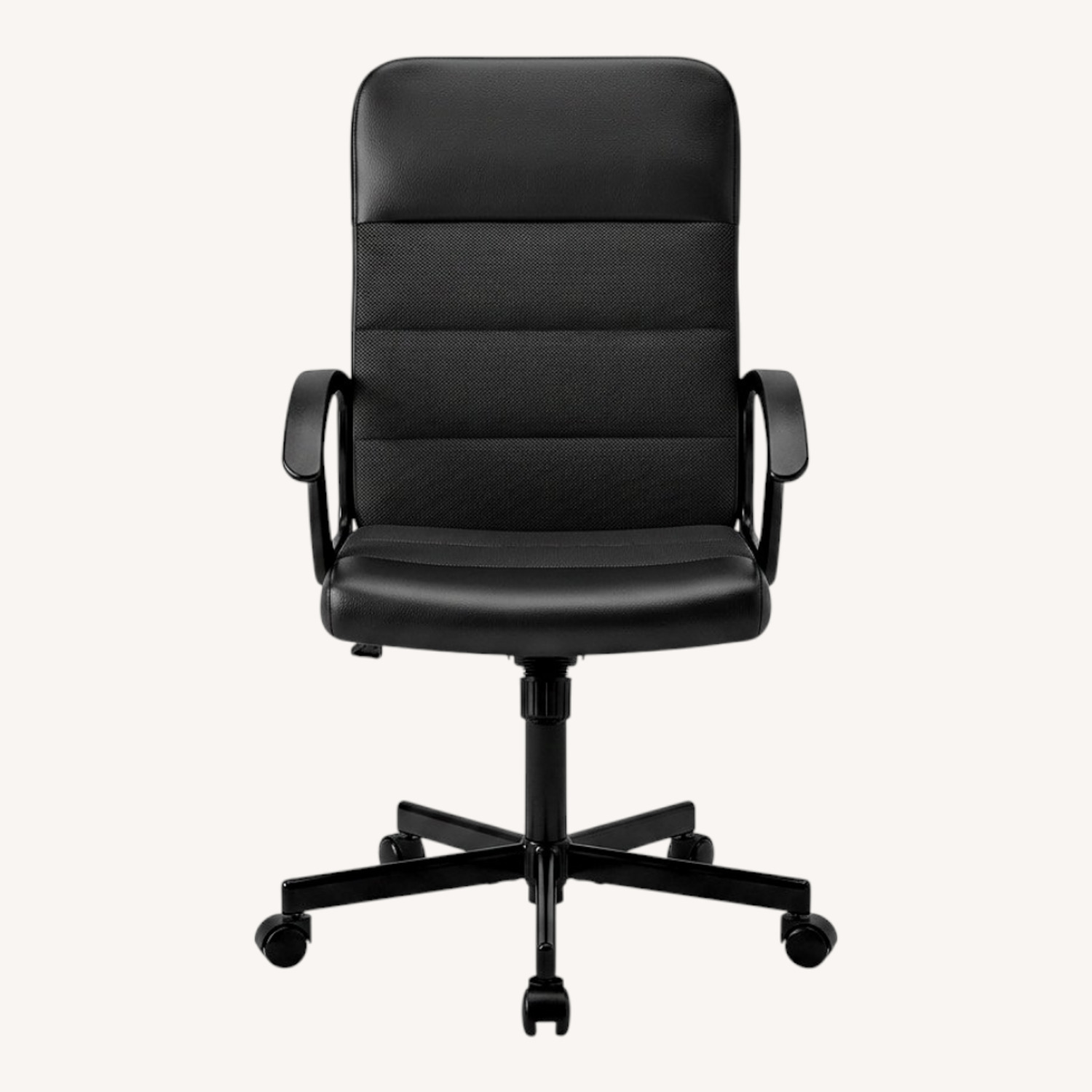 IKEA Renberget Black Polyurethane Office Chair - image-0