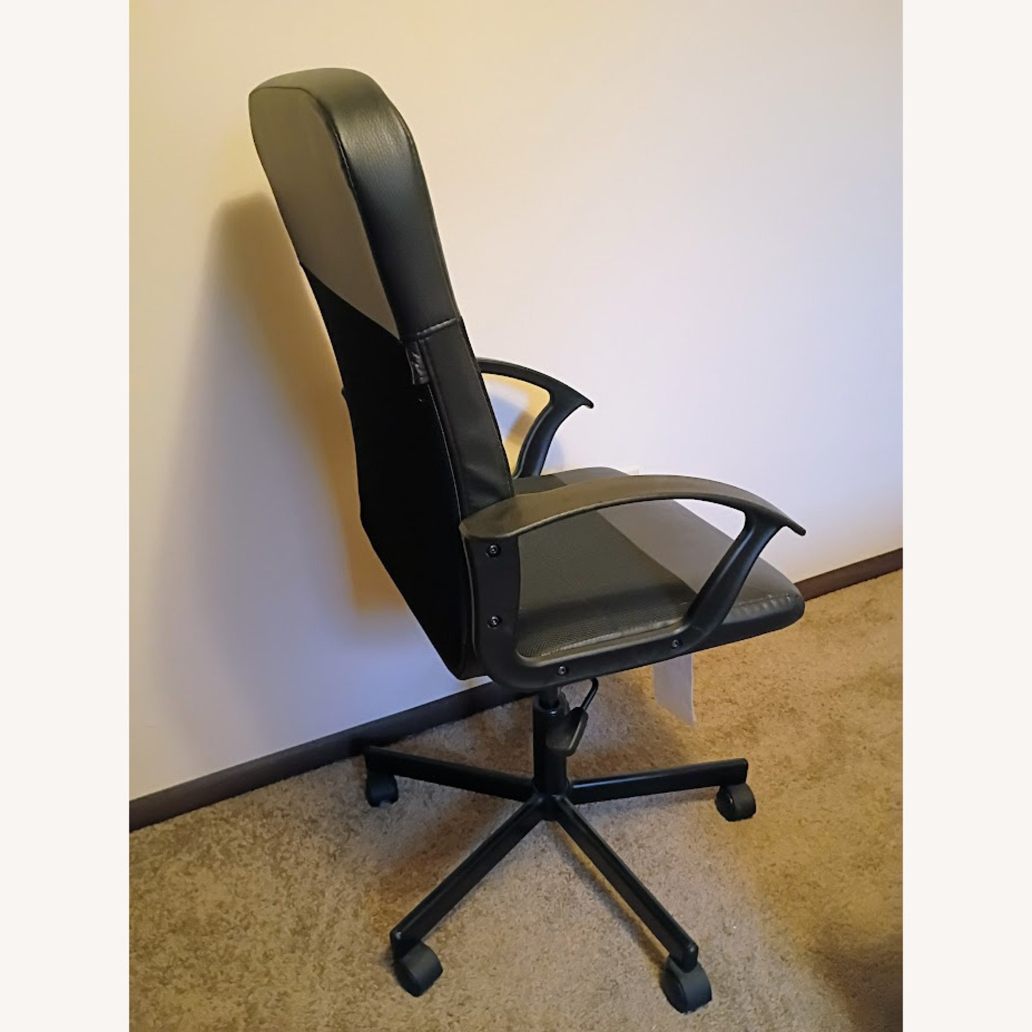 IKEA Renberget Black Polyurethane Office Chair - image-3