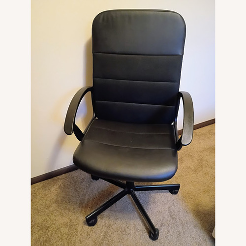 Used IKEA Renberget Black Polyurethane Office Chair for sale on AptDeco