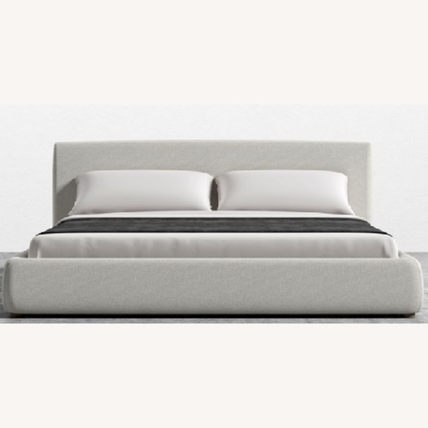 Rove Concepts Ophelia Bed White Boucle Queen Bed - image-5
