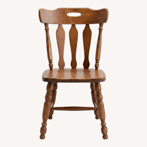 Used Vintage/Antique Dark Brown Wood Dining Chairs for sale on AptDeco