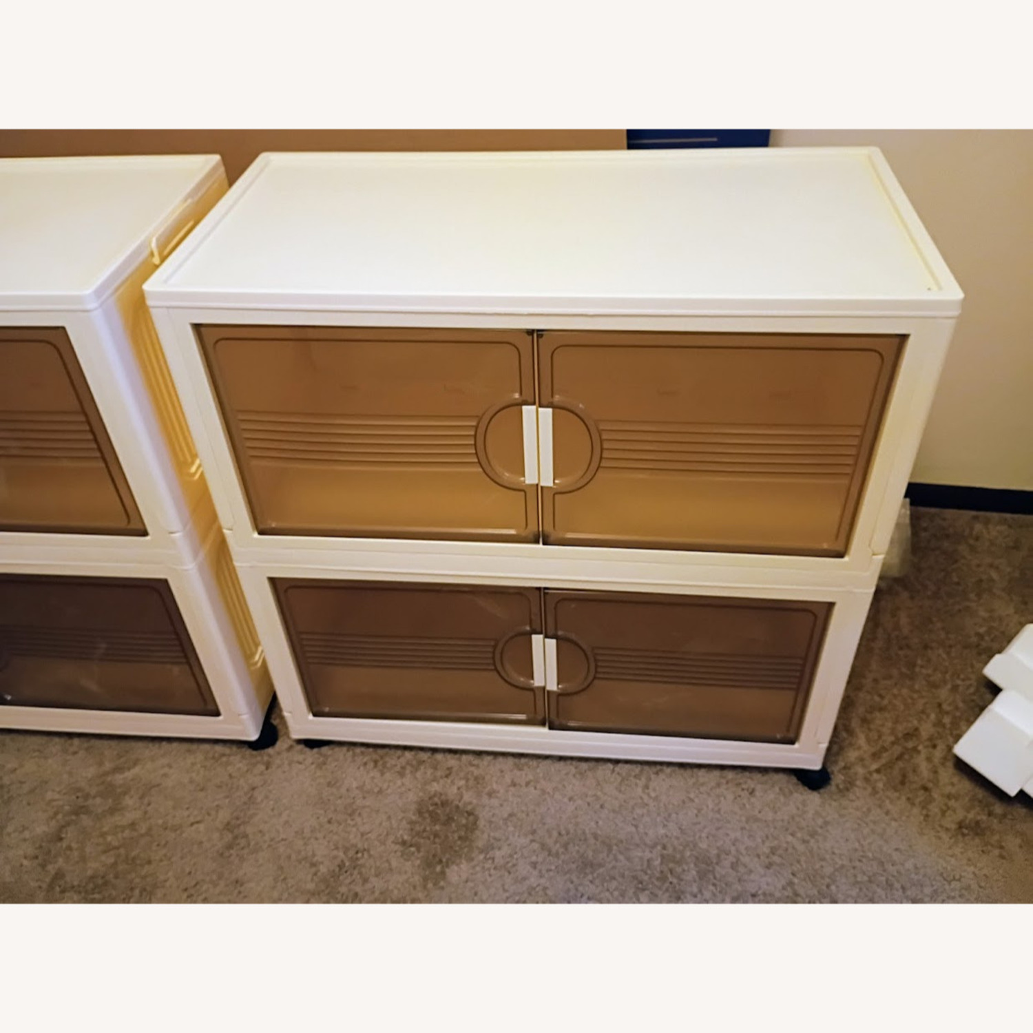 White Plastic Armoire - image-1