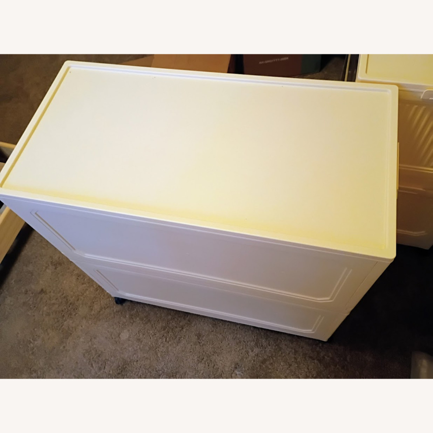 White Plastic Armoire - image-4