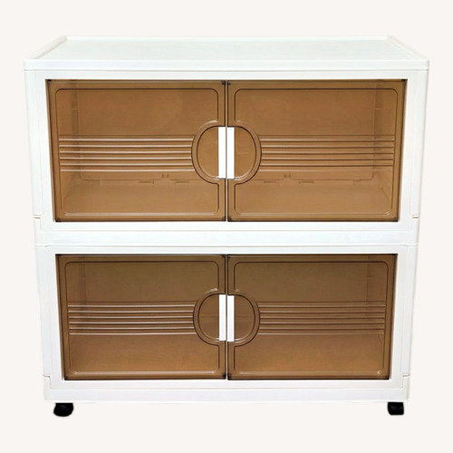 Used White Plastic Armoire for sale on AptDeco