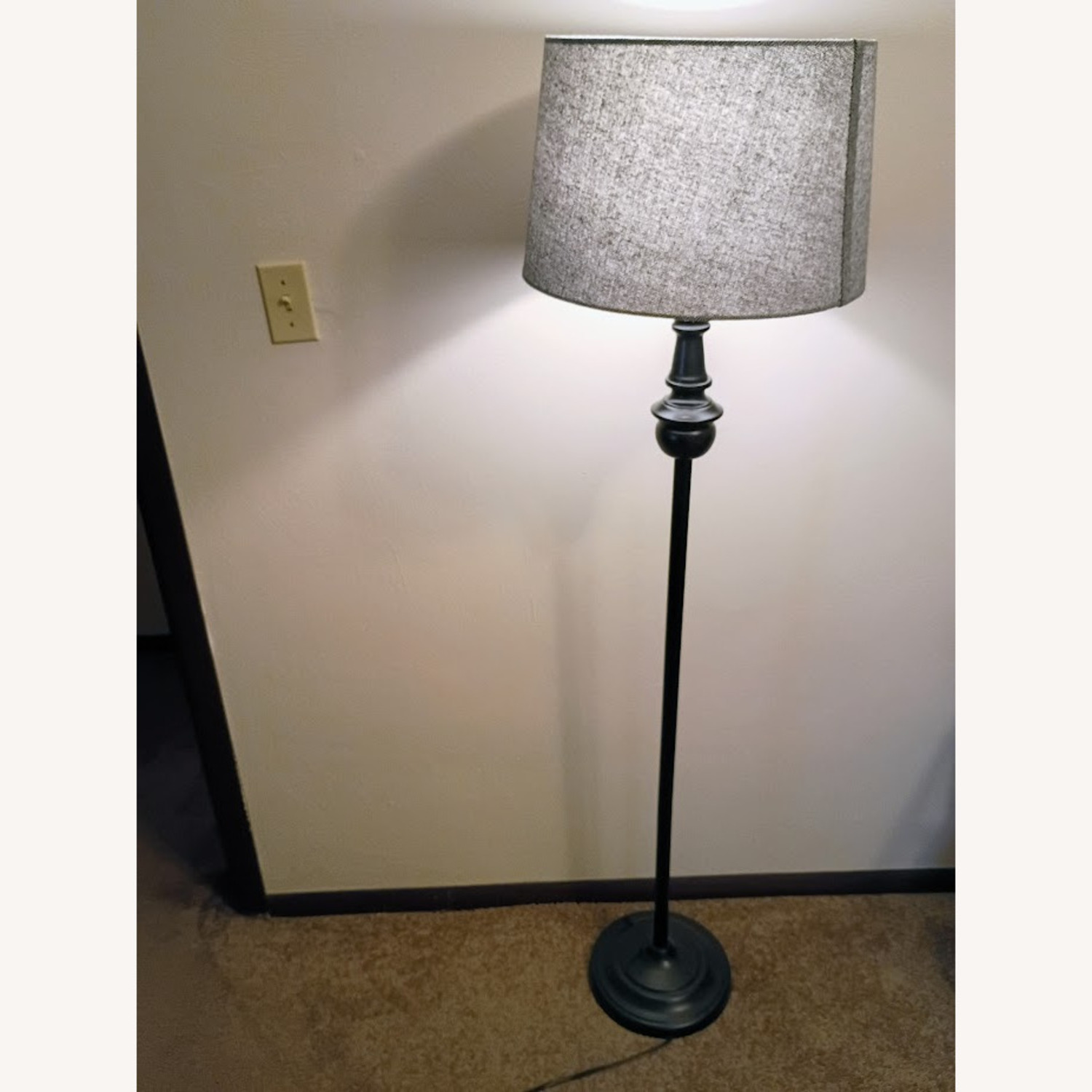 Dark Gray Metal Floor Lamp - image-2