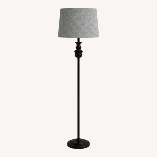 Used Dark Gray Metal Floor Lamp for sale on AptDeco