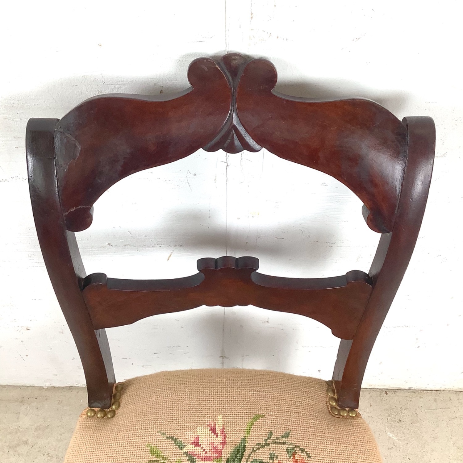 Vintage Chippendale Style Accent Chair - image-7