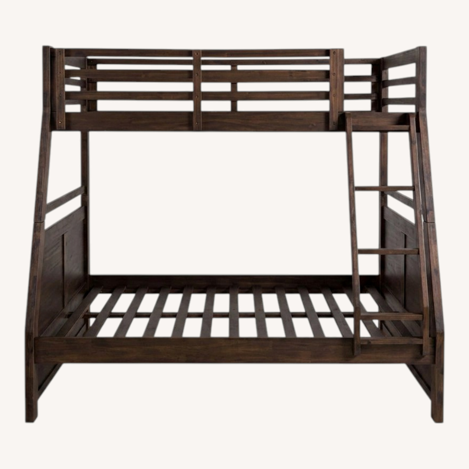 Bob's Discount Furniture Dark Brown Wood Bunk Bed - image-0