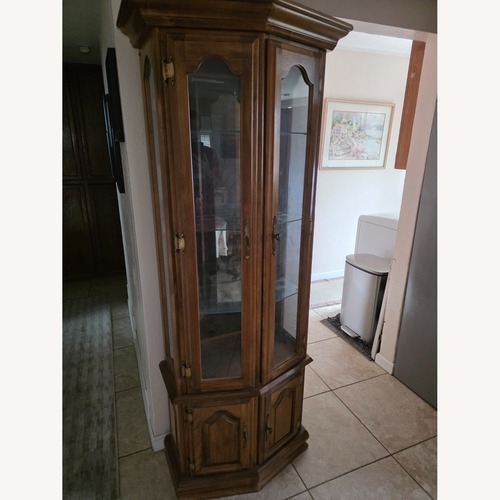 Used Dark Brown Glass Bar Cart for sale on AptDeco