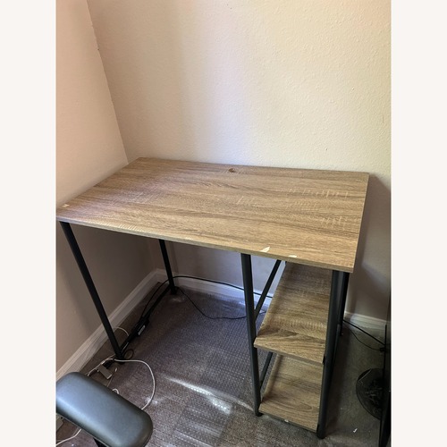Used Dark Brown Wood Desk for sale on AptDeco