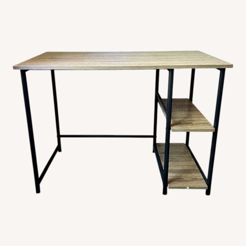 Used Dark Brown Wood Desk for sale on AptDeco