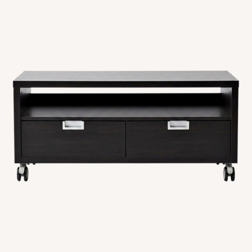 Used IKEA Black Wood Media Storage for sale on AptDeco