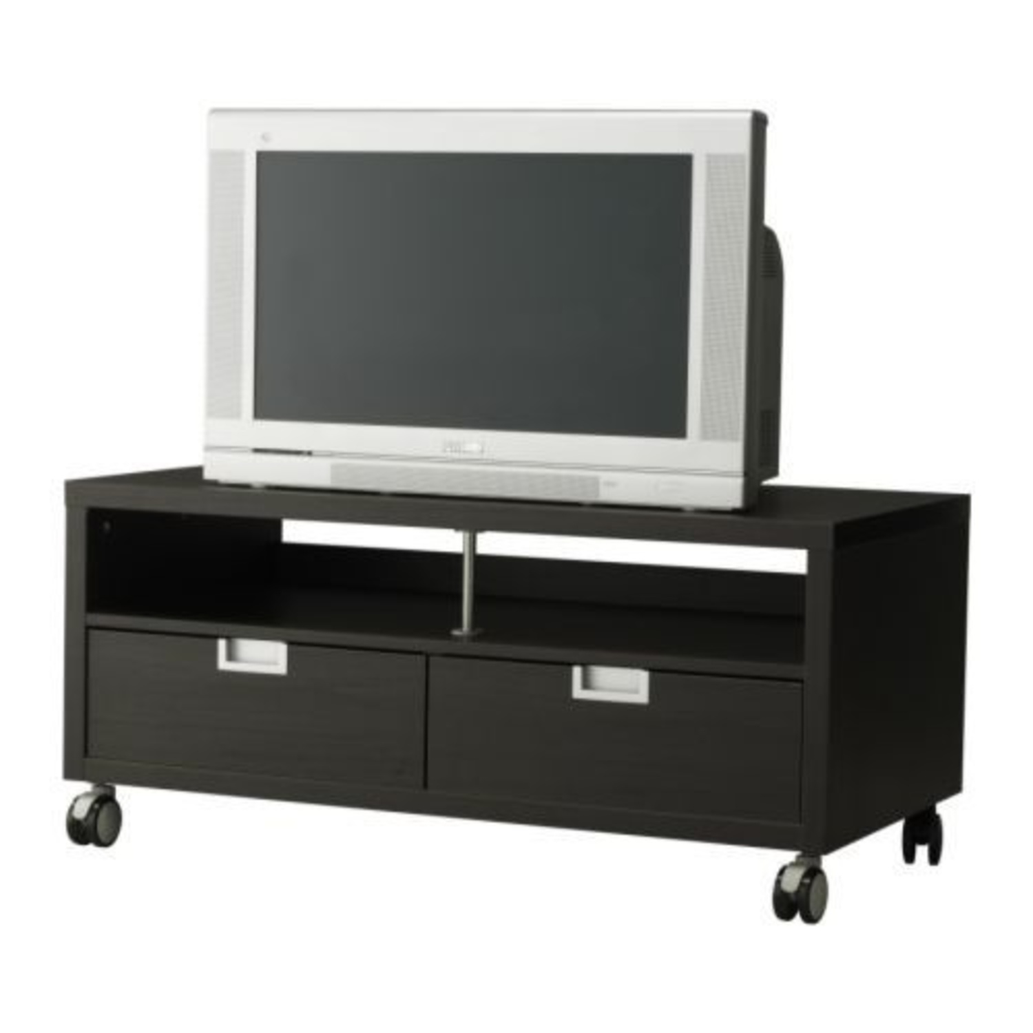 IKEA Black Wood Media Storage - image-6