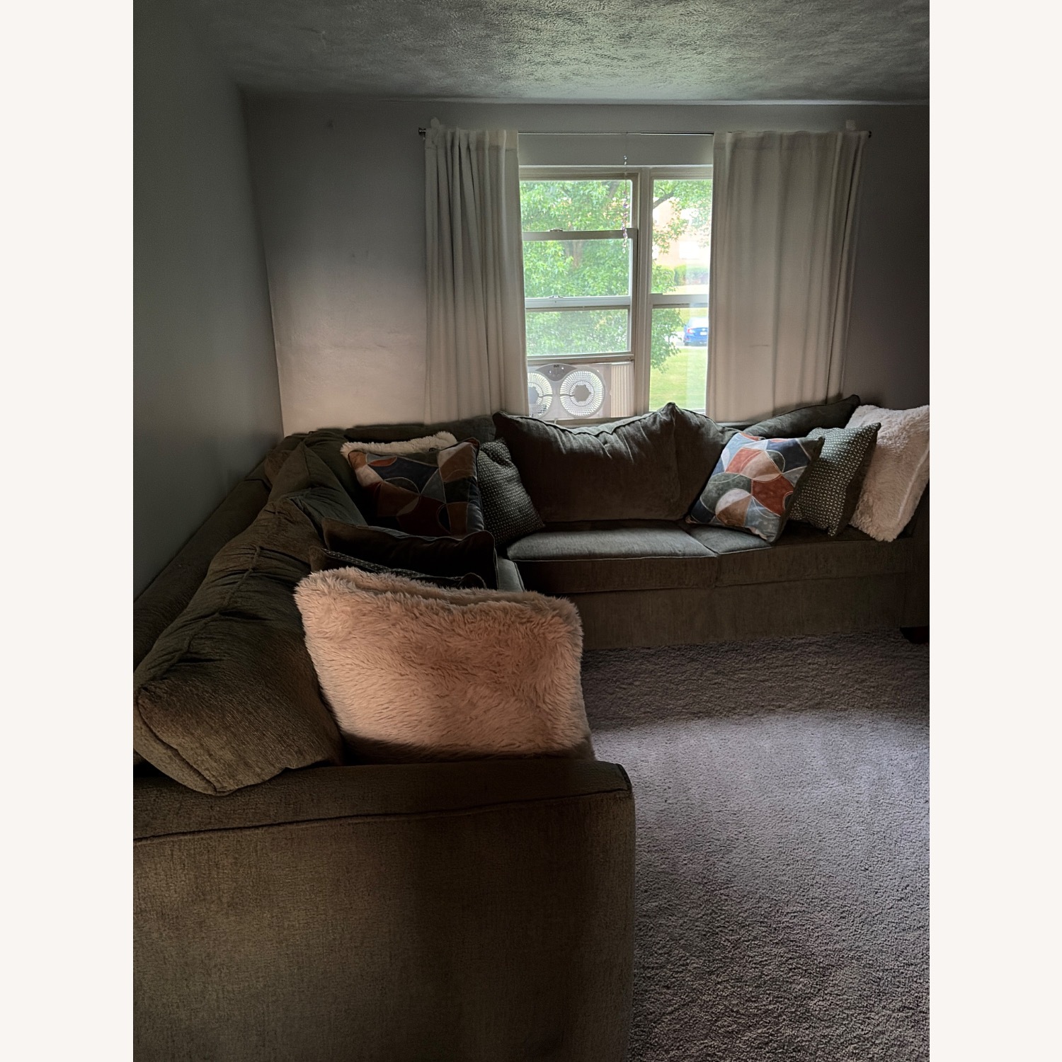 Bob's Discount Furniture Green 3+ Piece Sectional - image-3
