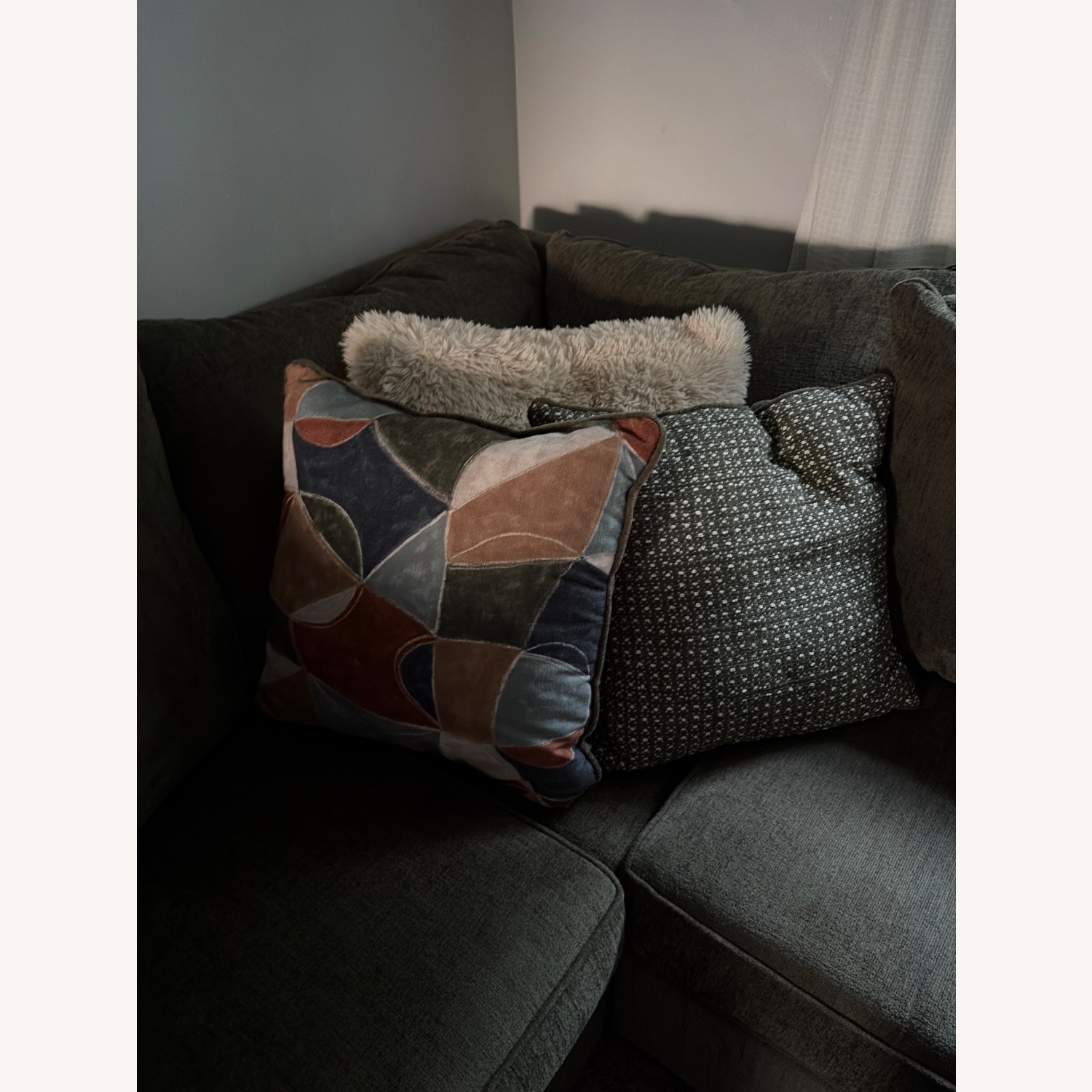 Bob's Discount Furniture Green 3+ Piece Sectional - image-5