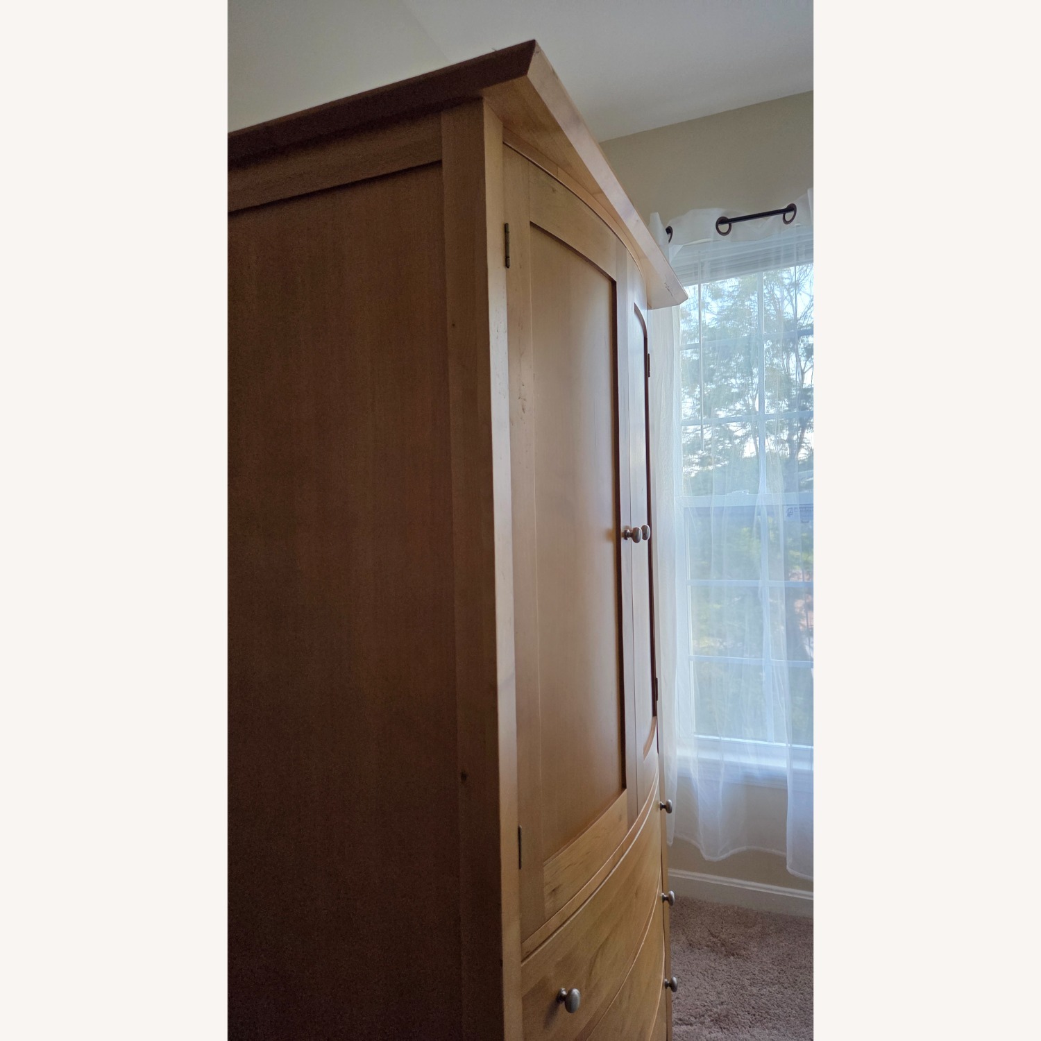 Crate & Barrel Natural Wood Armoire - image-2
