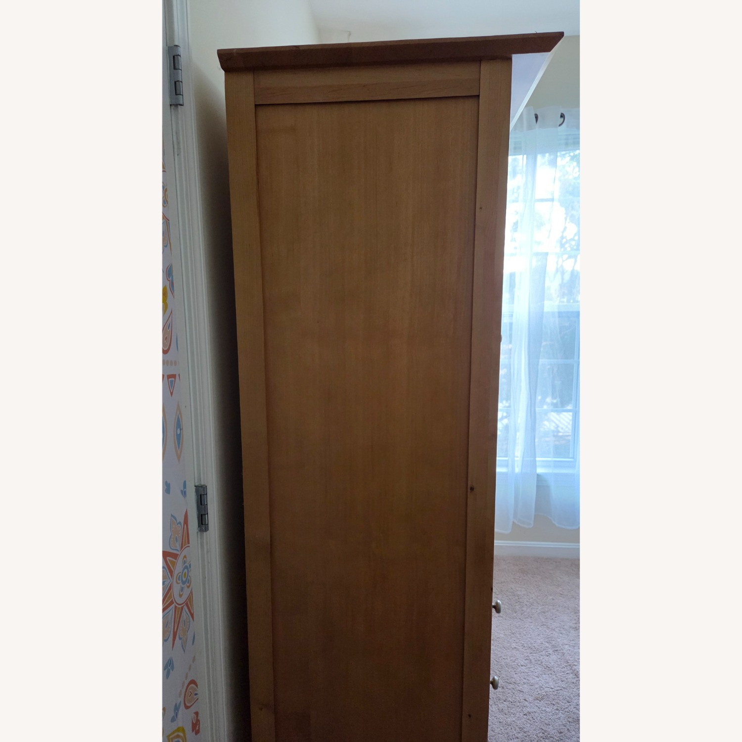 Crate & Barrel Natural Wood Armoire - image-3