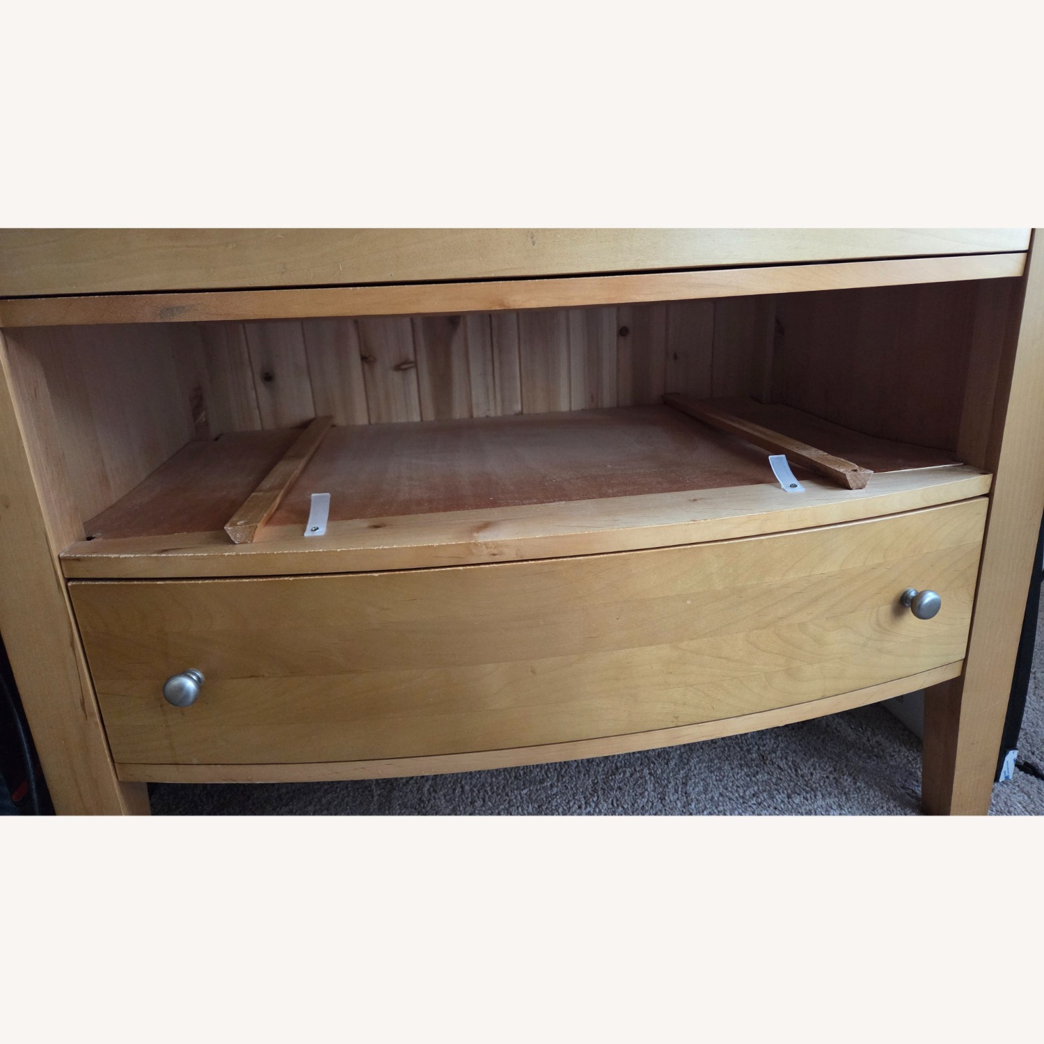 Crate & Barrel Natural Wood Armoire - image-7