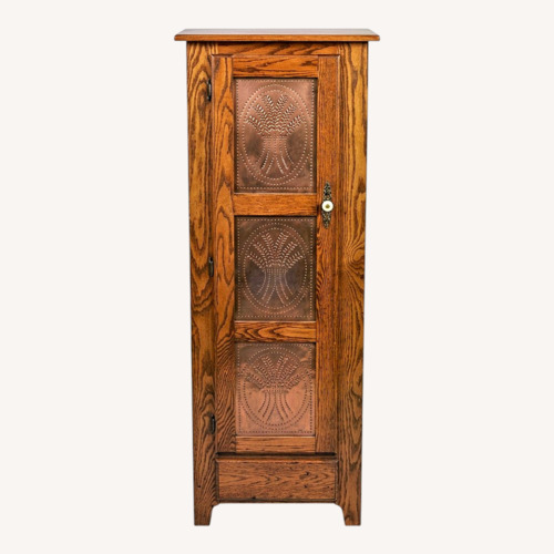Used Vintage/Antique Dark Brown Wood Chest for sale on AptDeco