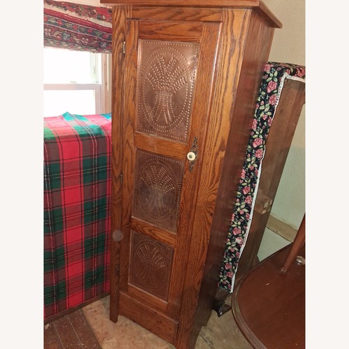 Used Vintage/Antique Dark Brown Wood Chest for sale on AptDeco