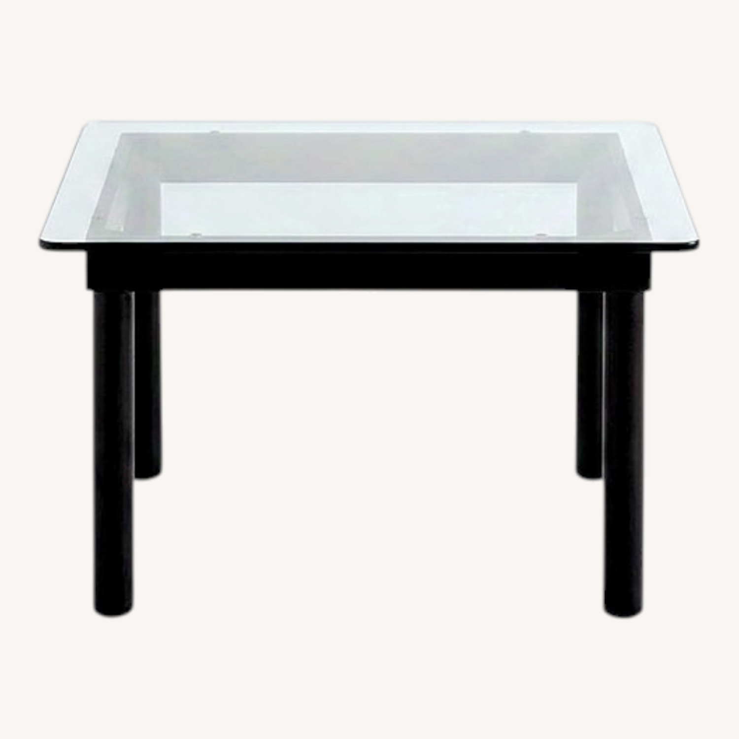 HAY Kofi Clear Glass Black Oak Table - image-0