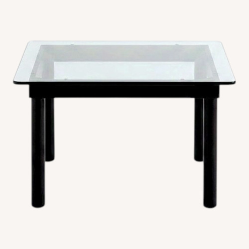 Used HAY Kofi Clear Glass Black Oak Table for sale on AptDeco