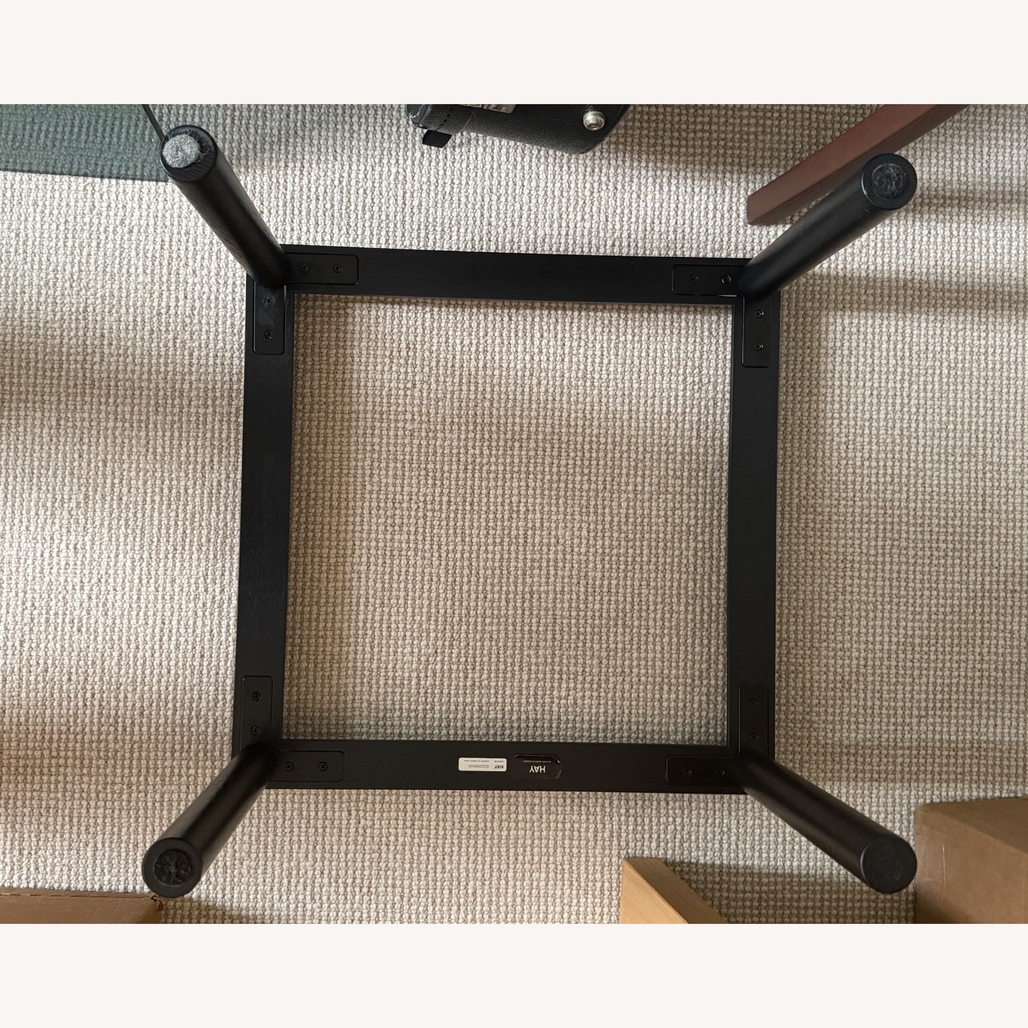 HAY Kofi Clear Glass Black Oak Table - image-5