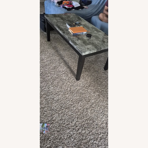 Used Black Wood Coffee Table for sale on AptDeco