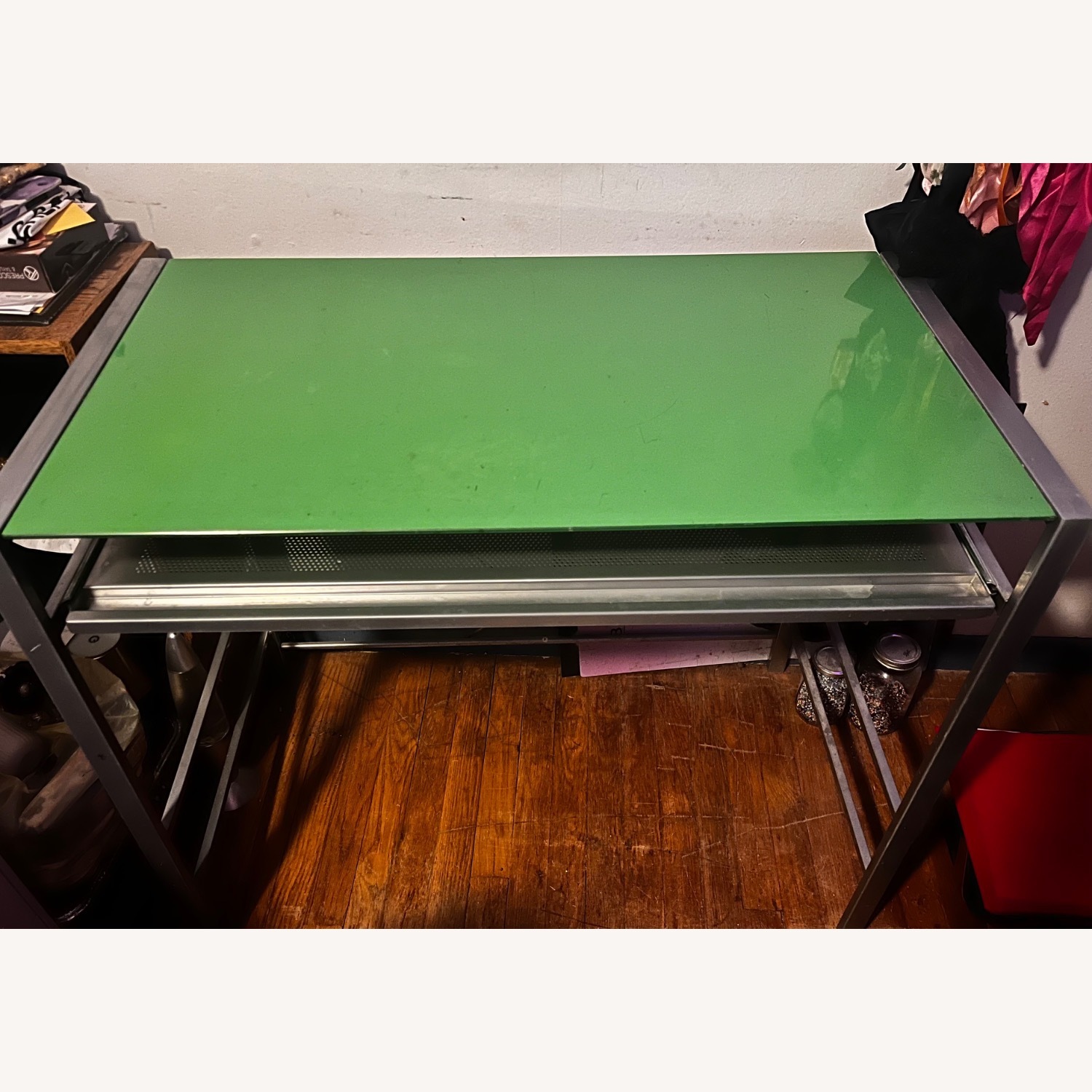 Green Metal Desk - image-1