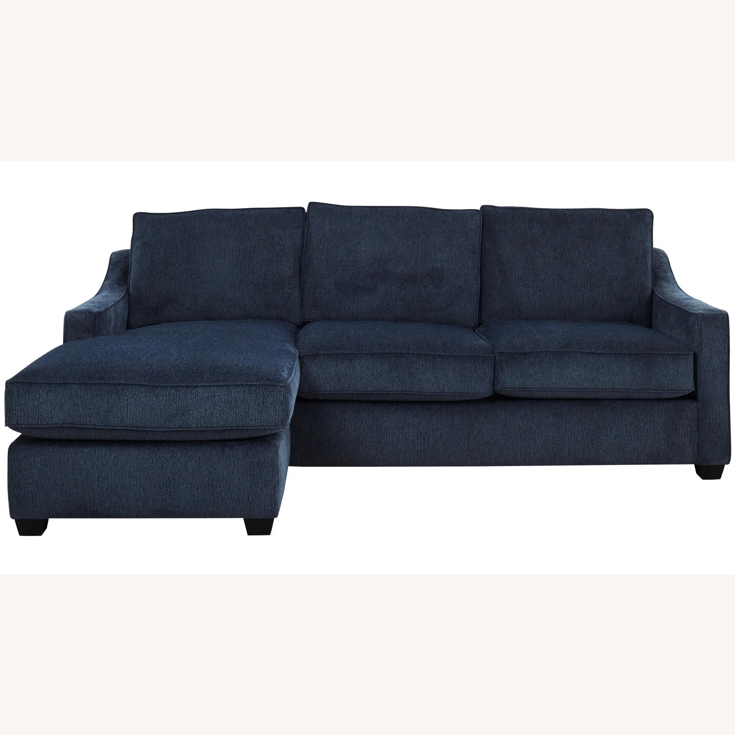 Raymour & Flanigan Blue Arro Reversible Sofa Chaise - image-10