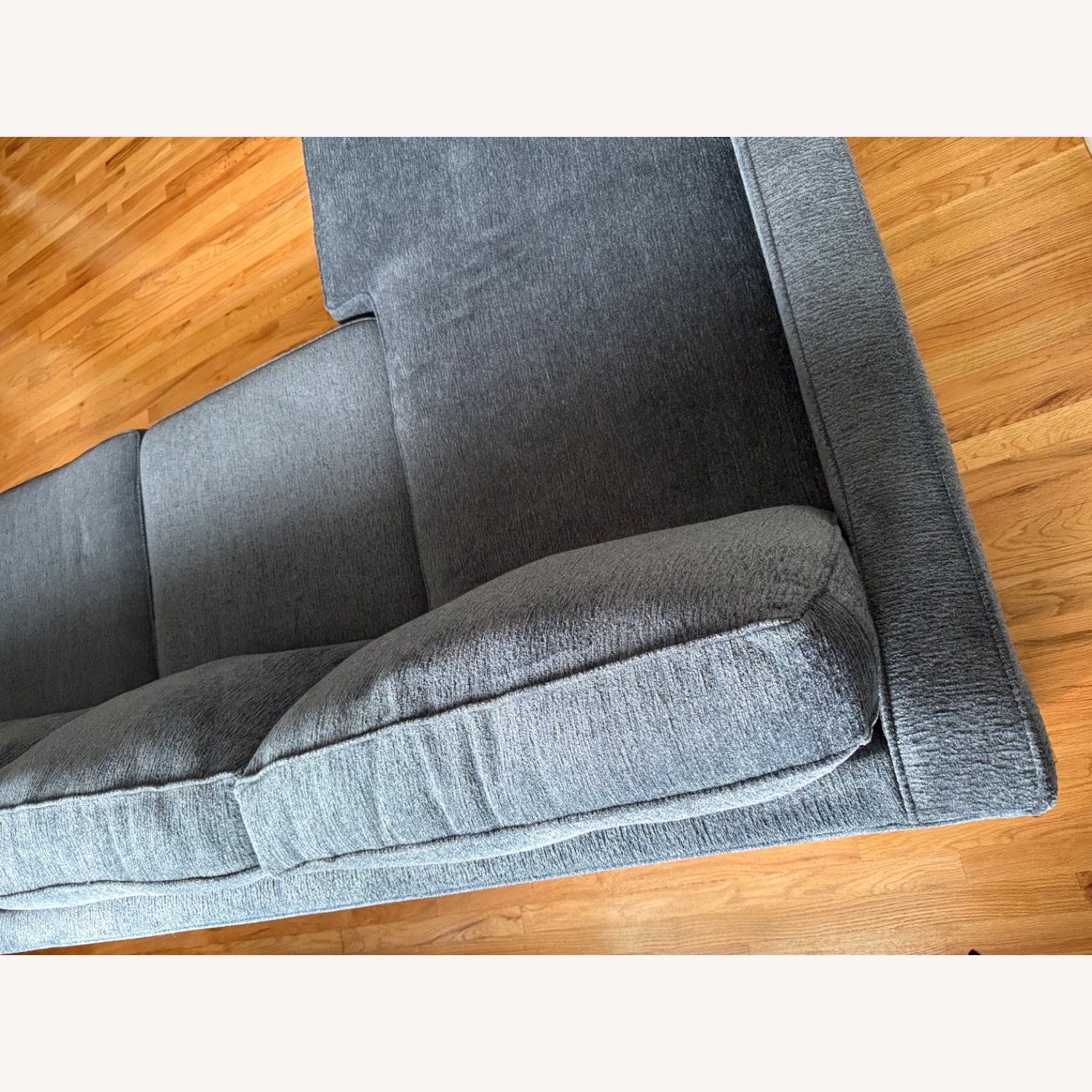 Raymour & Flanigan Blue Arro Reversible Sofa Chaise - image-8