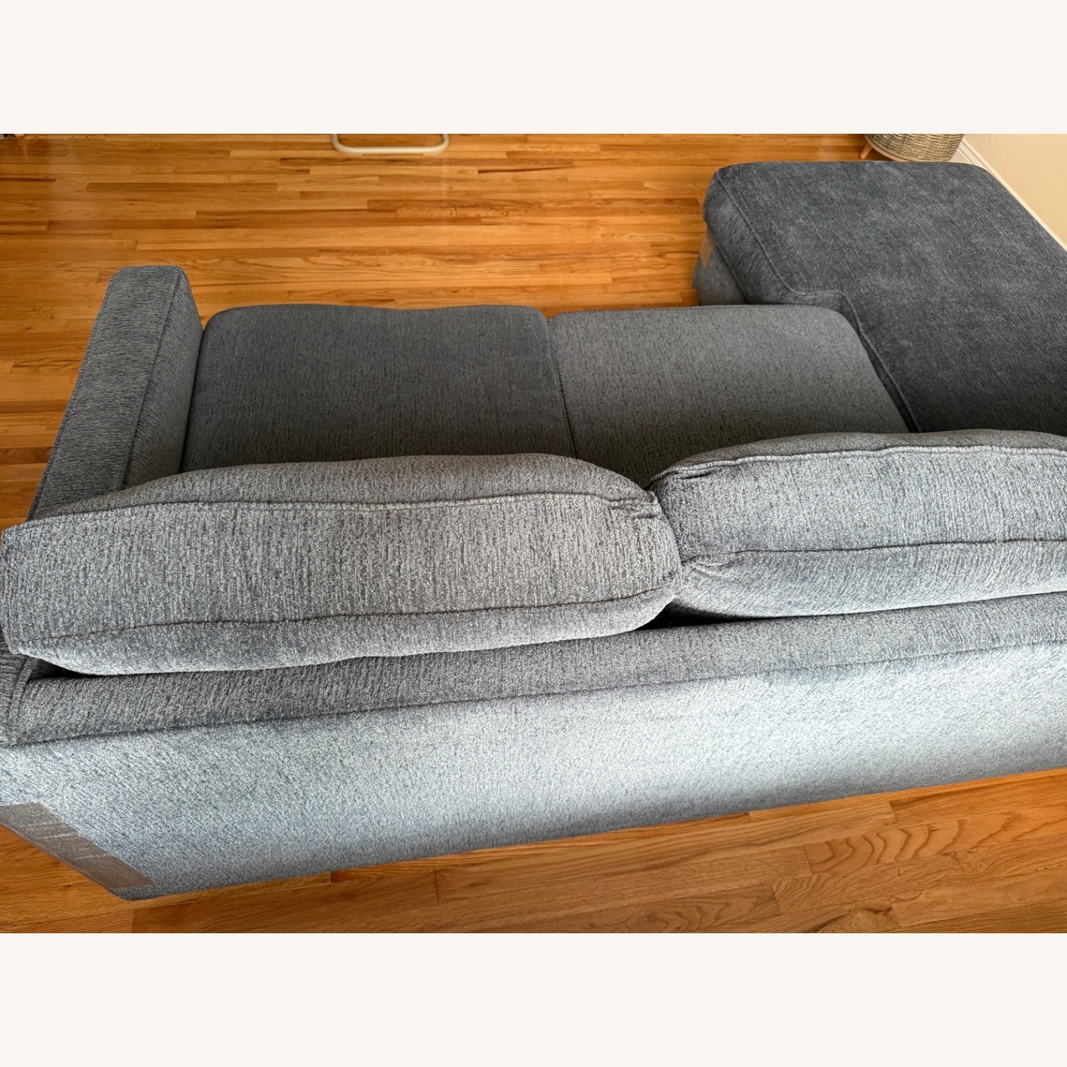 Raymour & Flanigan Blue Arro Reversible Sofa Chaise - image-7
