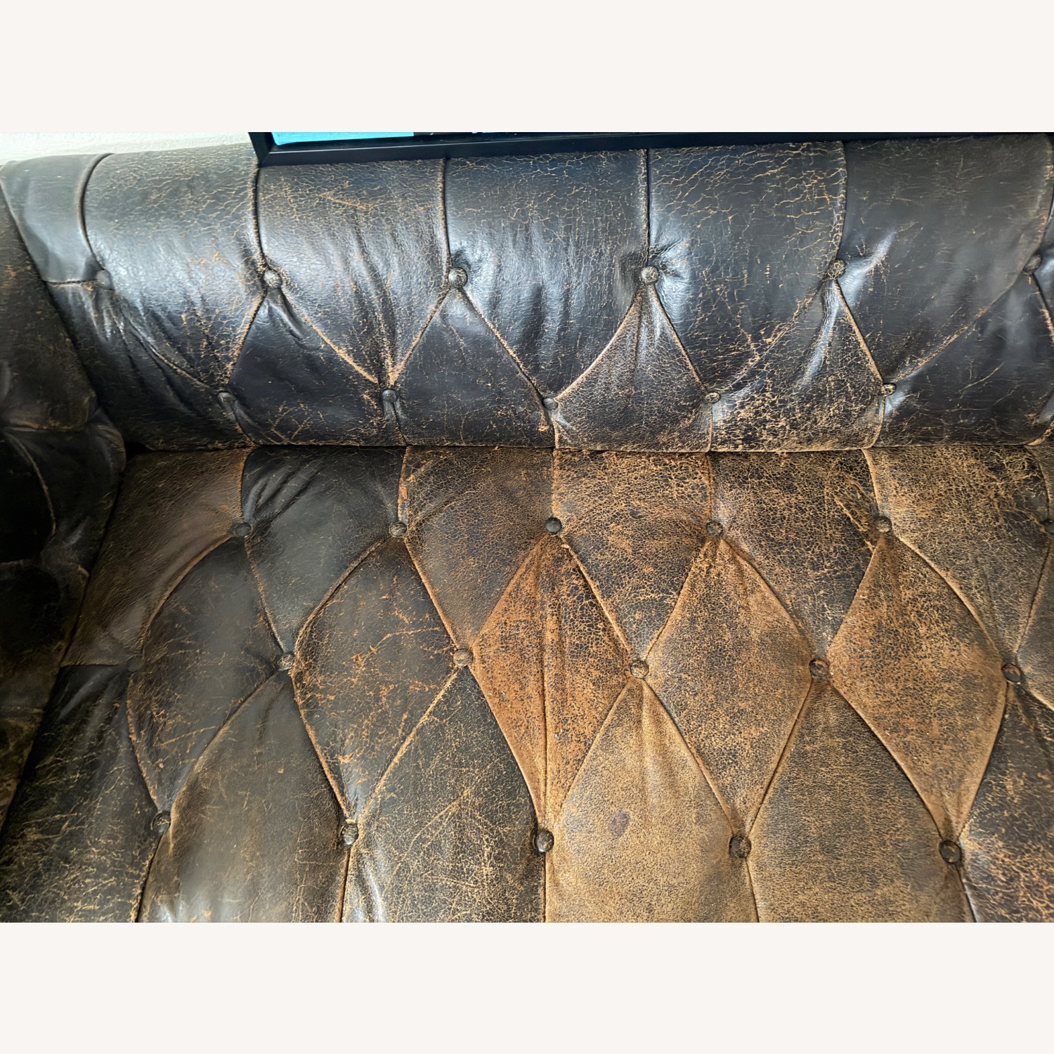 Wayfair Birch Dark Brown Leather 3+ Seater Sofa - image-9