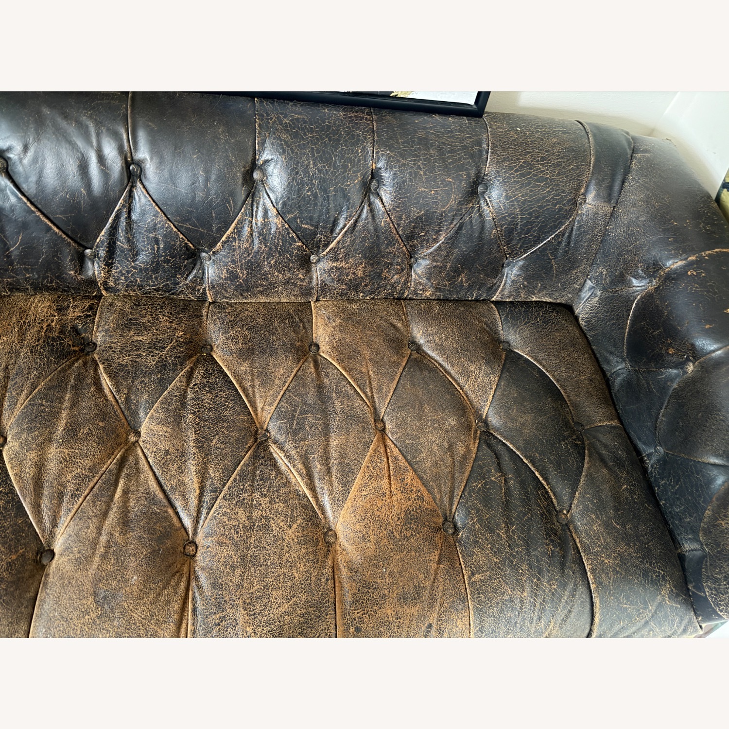 Wayfair Birch Dark Brown Leather 3+ Seater Sofa - image-8