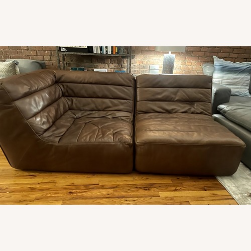 Used Restoration Hardware Leather Modular Chelsea Sofa for sale on AptDeco