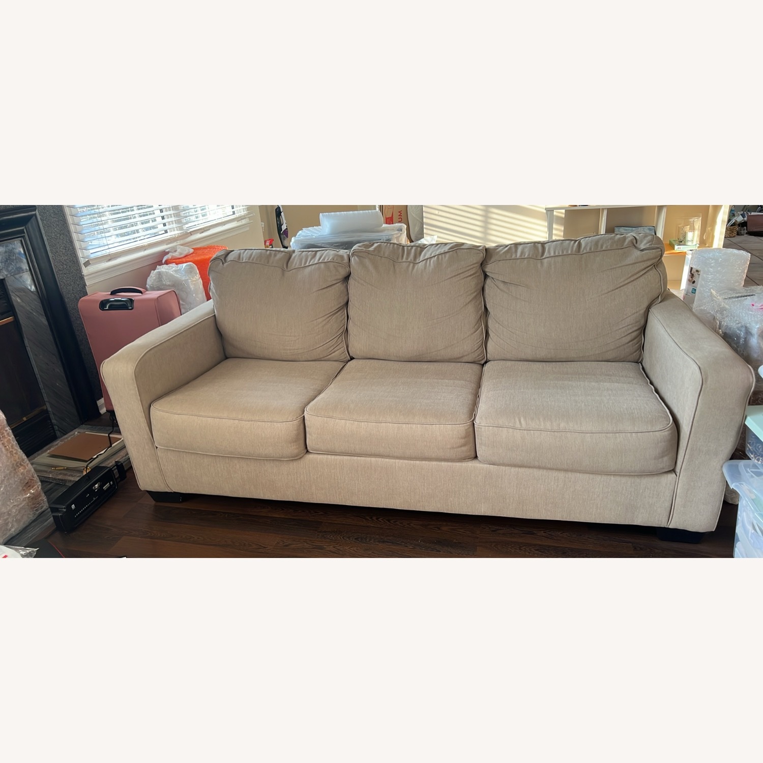 Ashley Furniture Natural Sleeper Sofa - image-8