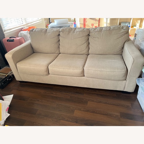 Used Ashley Furniture Natural Sleeper Sofa for sale on AptDeco