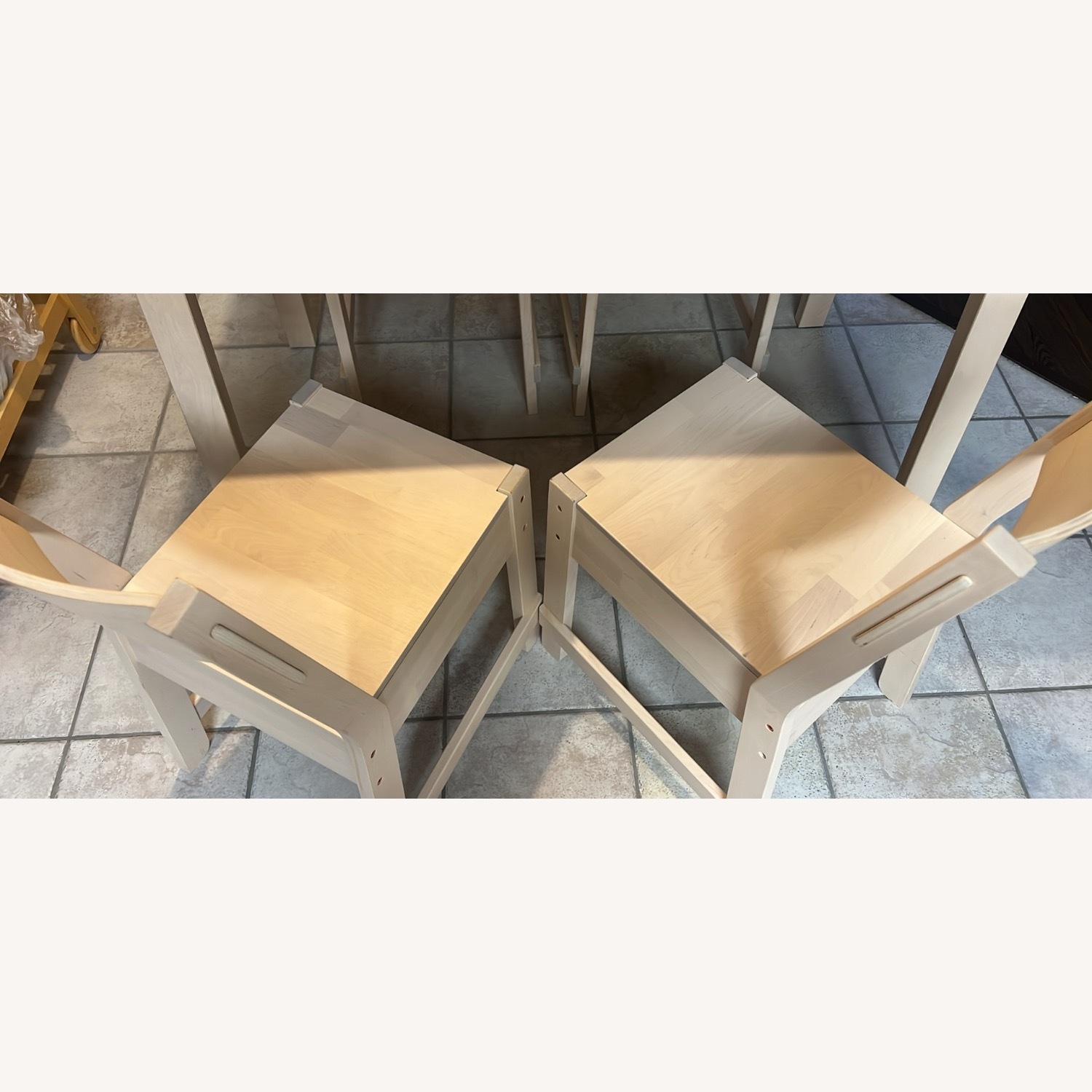 IKEA White Wood Dining Set - image-2
