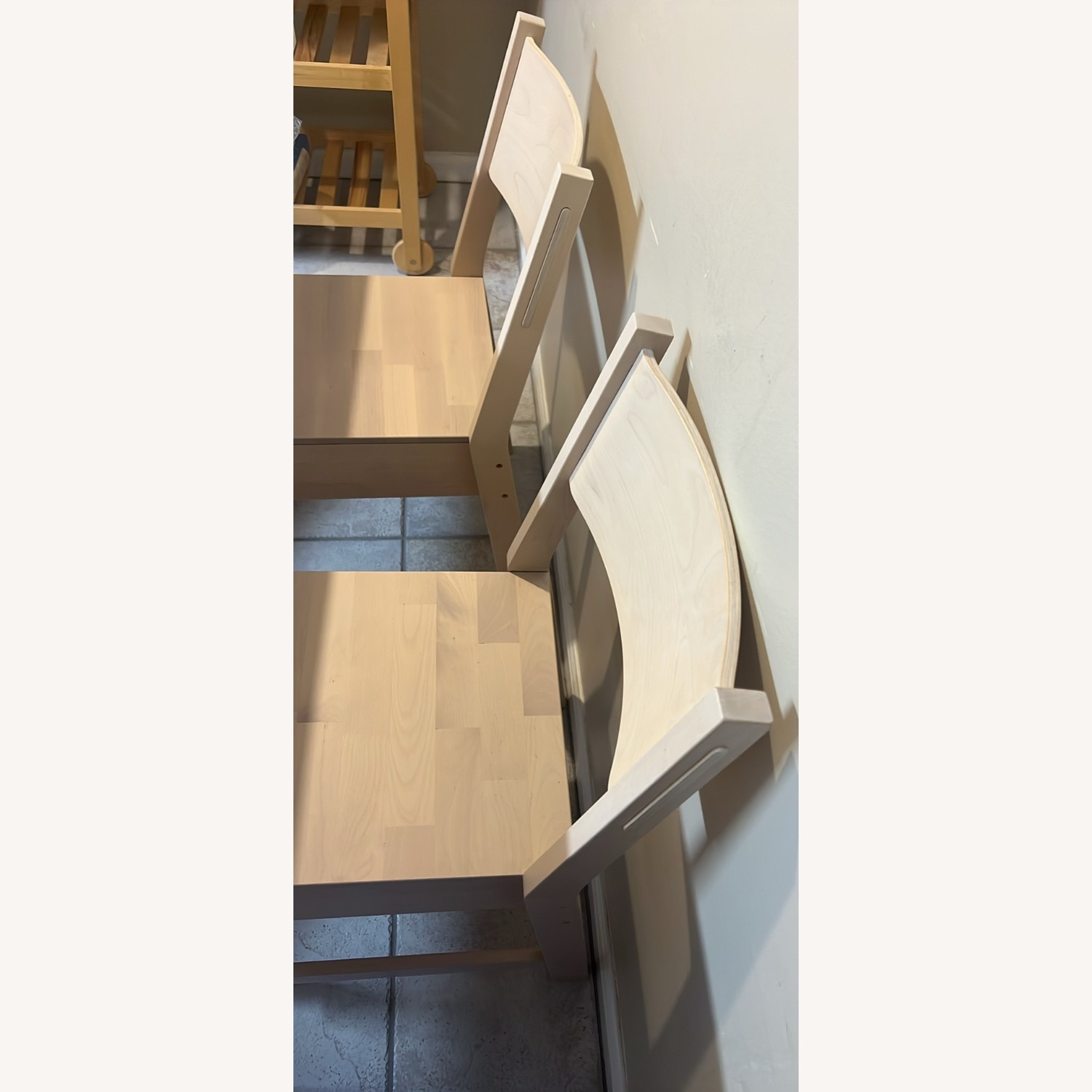IKEA White Wood Dining Set - image-5
