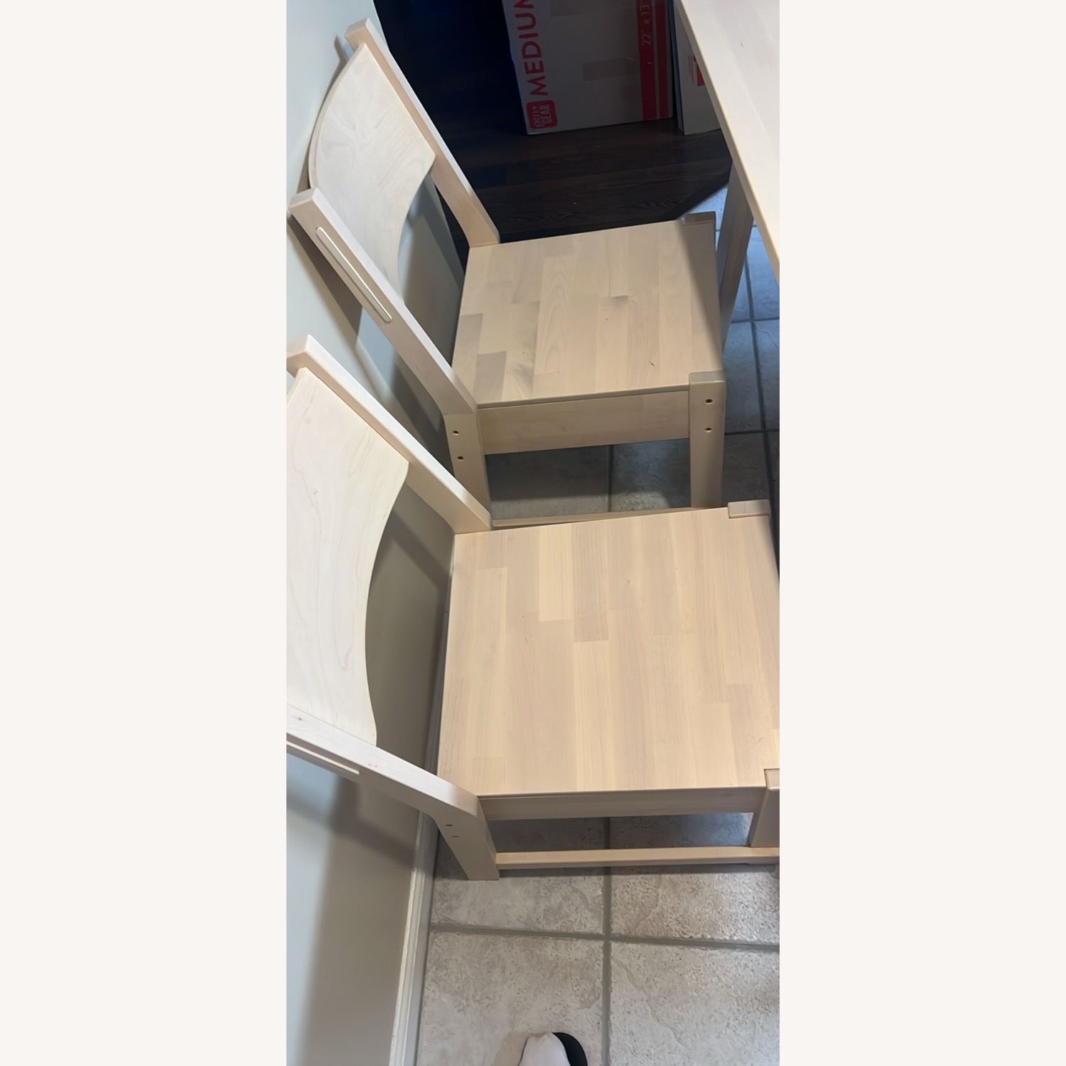 IKEA White Wood Dining Set - image-6