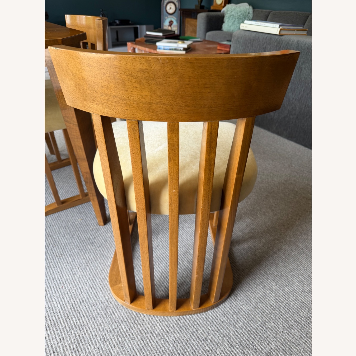 Biedermeier Revival Game Table & Four Chairs - image-4