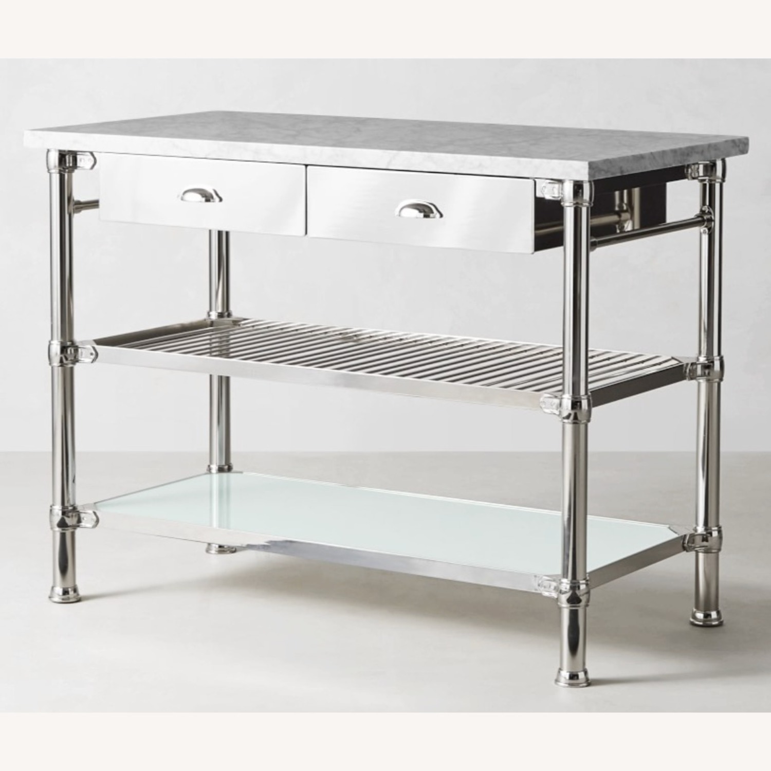 Williams Sonoma Modular Kitchen Island with Marble Top (48") - image-1