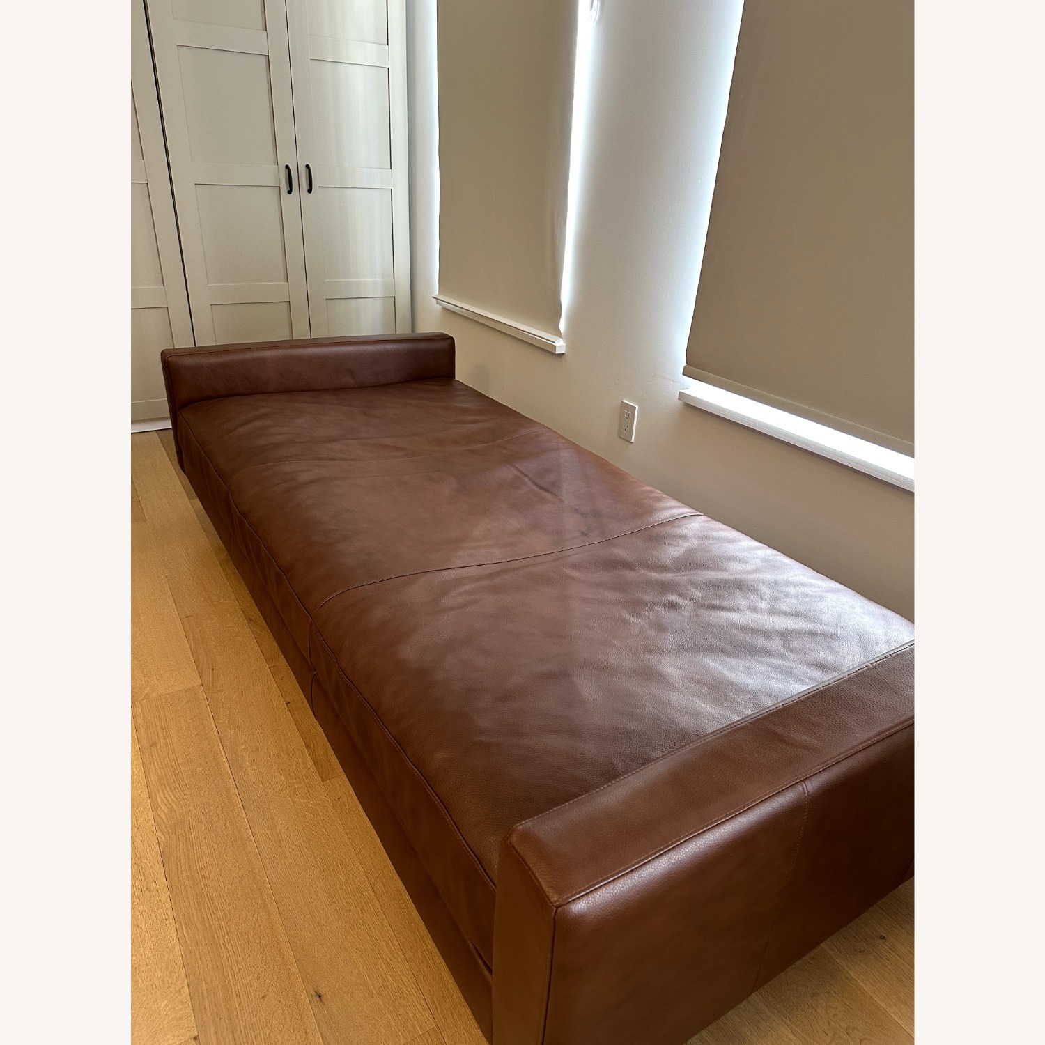 Room & Board Dark Brown Leather Daybed/Sofa - image-3