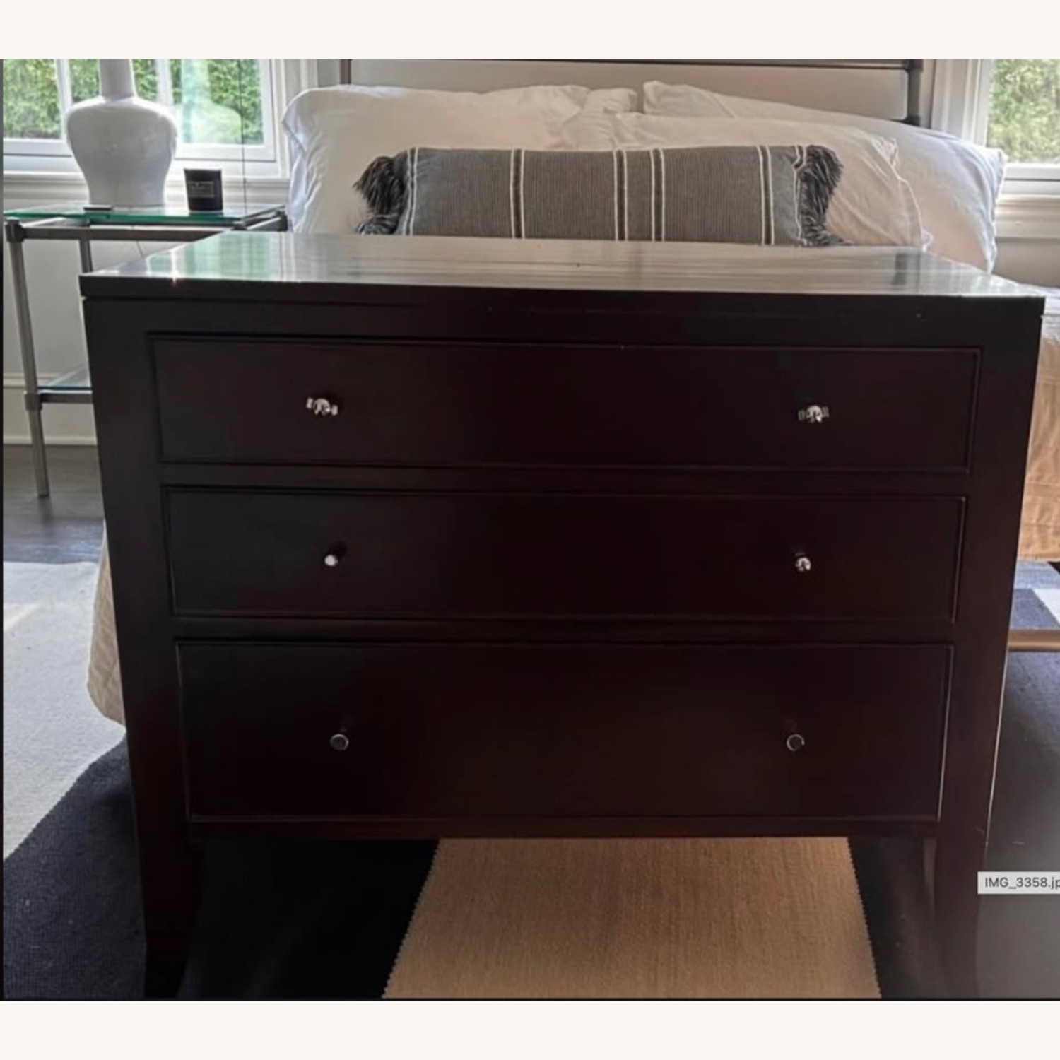 Dark Brown Nightstand - image-2